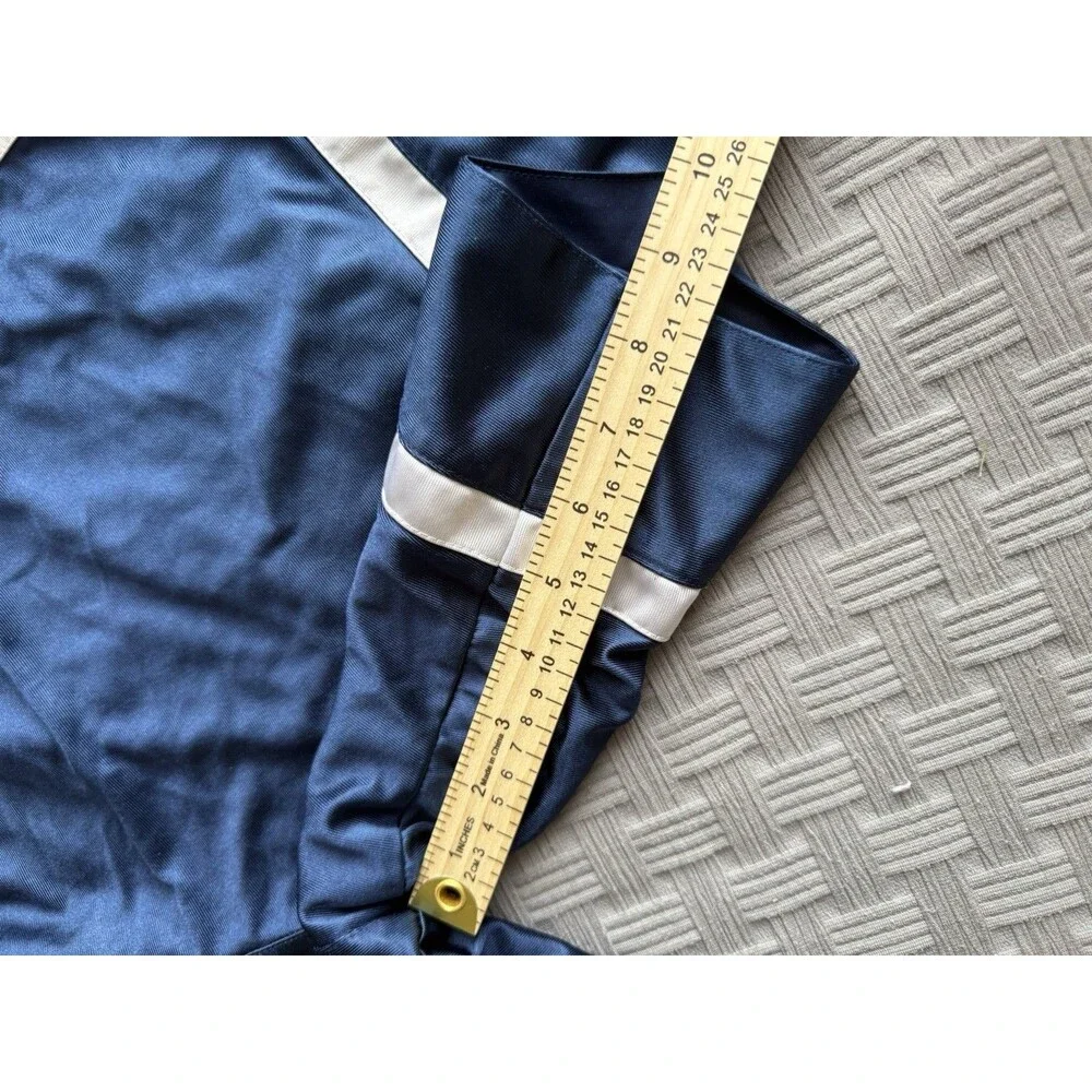 Vtg Nike Dazzle Satin Basketball Shorts Mens XL Navy Blue White Shiny Baggy Y2K